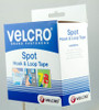 Velcro Adhesive Spot/Dot Hook and Loop 22mm Diameter White 62 Spots V20143