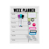 Whiteboard Weekly Planner Magnetic Quartet 280 x 360mm
