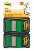Post It Flag 3M 680 GN2 Twin Pack Green