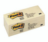 Post It Note 3M 653 34.9mm x 47.6mm Yellow Pack 12