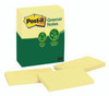 Post It Note 3M 655 RP Recycled Yellow 76mm x 127mm Pack 12 pads