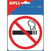 Sign Apli Self Adhesive 845 No Smoking Symbol