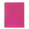 Spirax 511 Notebook 225 x 175mm Hardcover 100 Leaf Pink Pack 5
