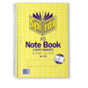 Spirax 570 Notebook A5 2 Note Pockets 200 Page Pack 5