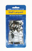 Staff Lanyards Kevron ID1046SP5 White on Black Hangsell pack of 5