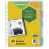 Divider A4 Marbig Organisation Pocket 5 Tab Insertable 35080