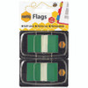 Index Flags Marbig 1813504 Pack 2 Translucent Green