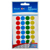 Label Quik Stik Flat Pack MC14 Dot Multi Colour Pack of 112 Labels