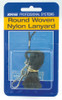 Lanyard Kevron Round Woven Nylon Black ID1017PP