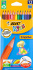 Bic Pencil Colouring Bic Kids Evolution Ecolution Triangular Assorted Pack 12