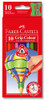 Faber-Castell Pencil Coloured Junior Triangular Extra Thick Box 10