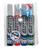 Whiteboard Marker Pentel Maxiflow Bullet Point Assorted Wallet 4