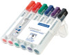 Whiteboard Marker Staedtler Chisel Point 351BWP6 Wallet 6 Assorted