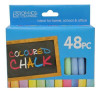 Chalk Natural Assorted Colours Box 48 Office Central 196975