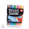 Crayons Twistable Micador Twistaz Colourfun Twist Up Jumbo Durable Wallet 12 Assorted Colours
