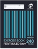 Exercise Book 225 x 175mm 8mm Ruled 240 Page Sewn Olympic 140781/01522 Pack 5