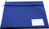 Pencil Case Osmer Neoprene 36.5 x 26cm 2 Zip Name Insert Blue