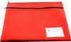 Pencil Case Osmer Neoprene 36.5 x 26cm 2 Zip Name Insert Red