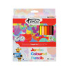 Texta Pencil  Tri Colour Jumbo Assorted Pack 12