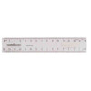 Ruler Plastic Clear 15cm Celco 0198887 School Students T101 Pack of 25