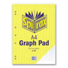 Spirax 802 Graph Pad 2mm A4 25 Leaf Pack 10