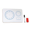Whiteboard Deflecto A4 with Clock 81403