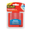 Mounting Tabs 3M Scotch Reusable 18 Clear Tabs R100