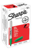 Marker Sharpie Permanent Fine 1.0mm 30004 Green Box 12