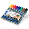 Marker Staedtler Lumocolor Permanent Chisel 350WP8 Wallet 8