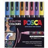 Marker Uni POSCA PC3M Bullet Point 1.3mm Line Glitter Colours Pack 8