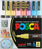 Marker Uni POSCA PC3M Bullet Point 1.3mm Line Soft Pastel Colours Pack 8