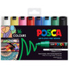 Marker Uni POSCA PC7M Bullet Point 4.5mm Line Assorted Colours Pack 16