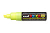 Marker Uni POSCA PC8K Chisel Point 8mm Line Fluoro Yellow