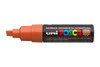 Marker Uni POSCA PC8K Chisel Point 8mm Line Orange