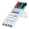 Marker Whiteboard Staedtler Lumocolor 301 WP4 Slim Barrel Assorted Colours Wallet 4