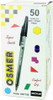 Pen Osmer Medium Ball Pen Black OS7150 Box 50