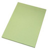 Office Pad A4 Ruled Bank Quill 01014 Lime Green Pack of 10