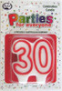 Candle Birthday Numeral Number 30 Alpen Parties for Everyone
