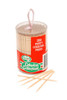 Toothpick Alpen Party Cocktail Picks Pack 350 in clear hard plastic cylinder case