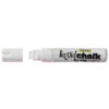 Liquid Chalk Marker Texta Dry Wipe 15mm Jumbo Chisel Card of 1 White