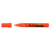 Liquid Chalk Marker Texta Dry Wipe 4.5mm Bullet Card of 1 Orange