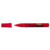 Liquid Chalk Marker Texta Dry Wipe 4.5mm Bullet Card of 1 Red