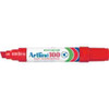Marker Artline 100 Chisel Point Extra Broad Red Box 6