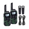 EcoXgear ECOXTALK EXG50 500mW Compact Handheld UHF Radio Twin Pack - Green Camo (3km)