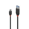 Lindy .5m USB C-A 3A Cable Black