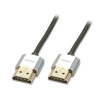 Lindy .5m Slim HDMI Cable Clear
