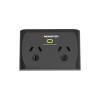 Monster 2-Port Surge Black