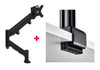 Atdec AWMS-HXB Heavy Duty 597mm Dynamic Monitor Arm / 6-16kg (13-35lb) Flat Screen, 6-12kg (13-26.5lb) Curved Screen + C Clamp Desk Fixing, Black