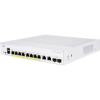 Cisco Business 250, 8-Port Gigabit Smart Switch with 8 PoE+ with 120W Power Budget and 2 Gigabit/SFP Combo Ports