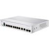 Cisco Business 350, 8-Port Gigabit Managed Switch with 8 PoE RJ45 and 2 SFP Combo Ports, 67W